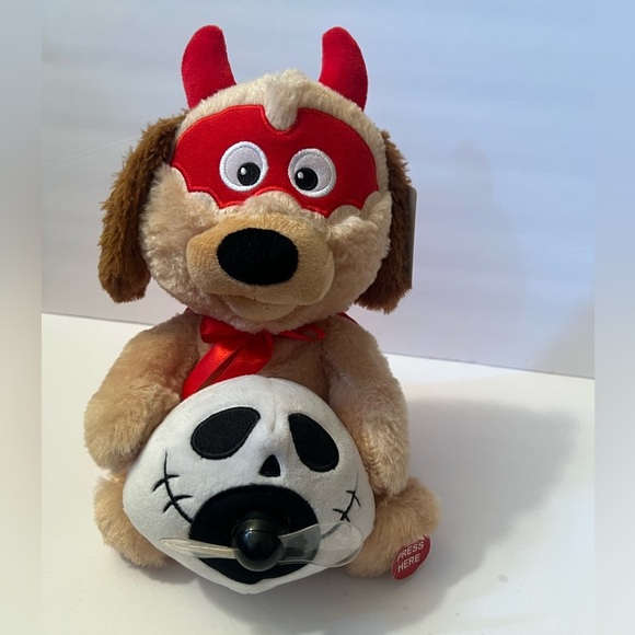 Other - Spooky Village LED Halloween Dog Sings Monster Mash Lights Up TESTED NWT